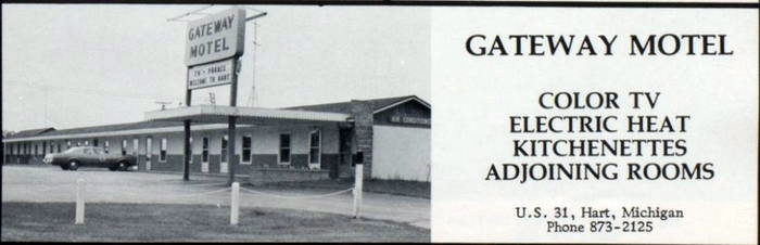 Gateway Motel - 1978 High School Yearbook Ad (newer photo)